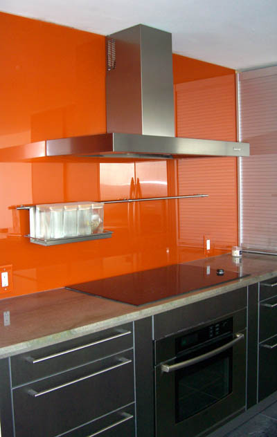 glass backsplashes